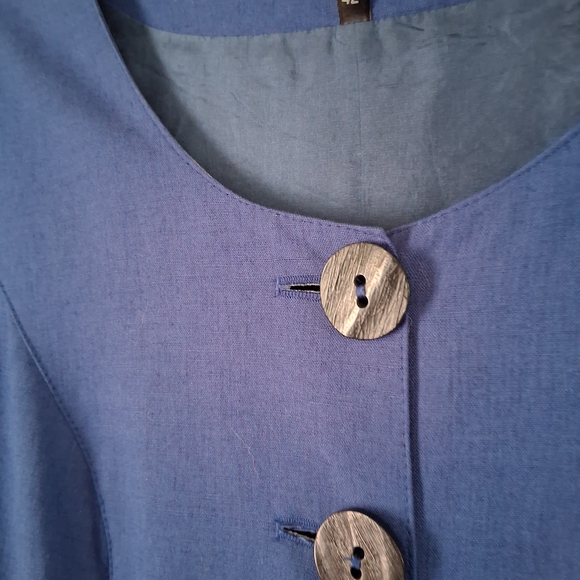 Vinatge Ursl Trachten Blue Button-Down Dress - Picture 5 of 8